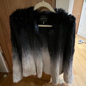 Saks Fifth Avenue Ombre Faux Fur Jacket